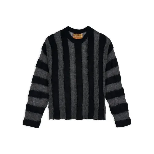 Brain Dead Fuzzy Threadbare Striped Jumper