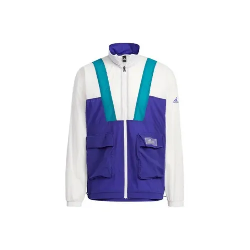Adidas Originals St Ltwind Wvjk Jackets Men Blue With White Lettering