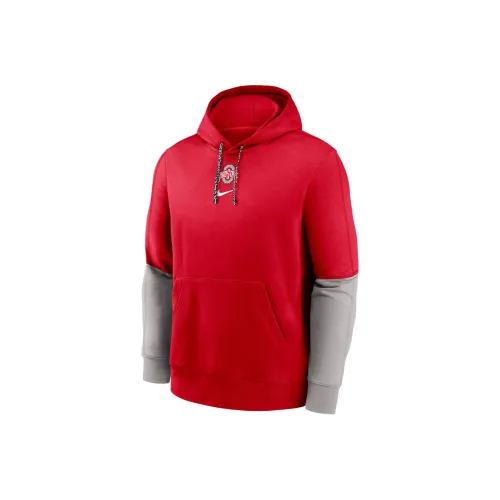 Nike Ohio State Buckeyes Sideline Team Issue Club Men's Nike College Pullover Hoodie