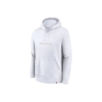 JORDAN Oklahoma Sooners Statement Wordmark Lockup Heavyweight Men's JORDAN College Pullover Hoodie