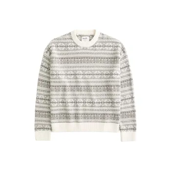 Hollister Sweater Men's Cream Stripes