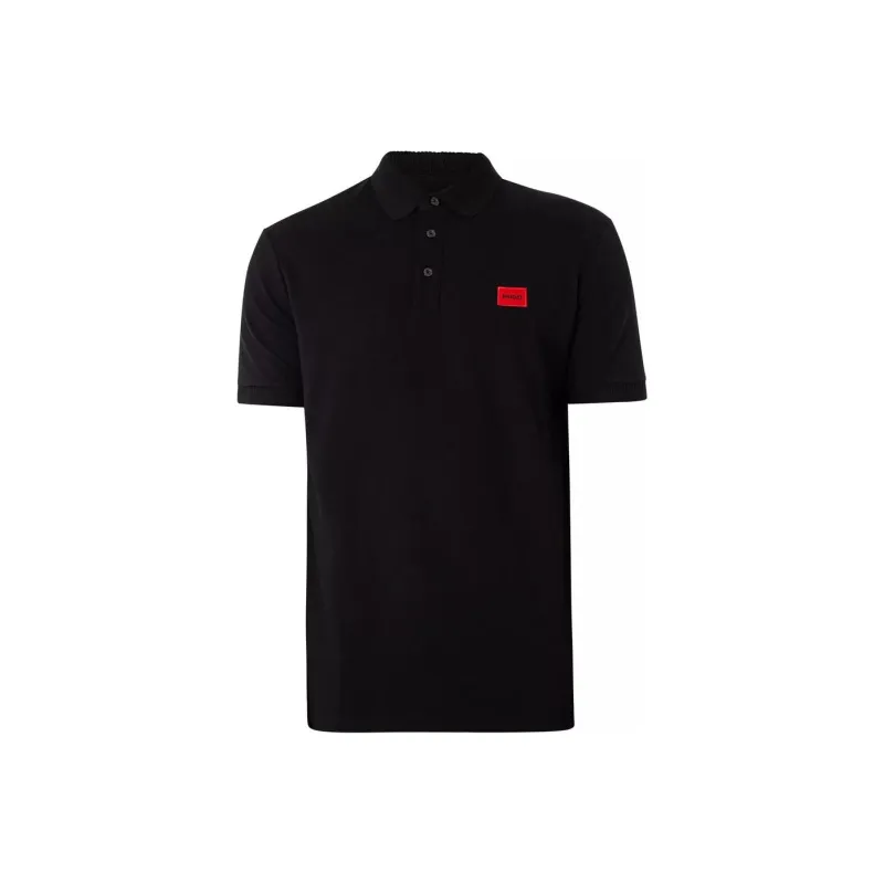 Hugo Logo patch Cotton piqué Polo Shirt-0