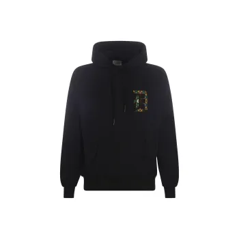 DROLE DE MONSIEUR Logo Embroidered Drawstring Hoodie