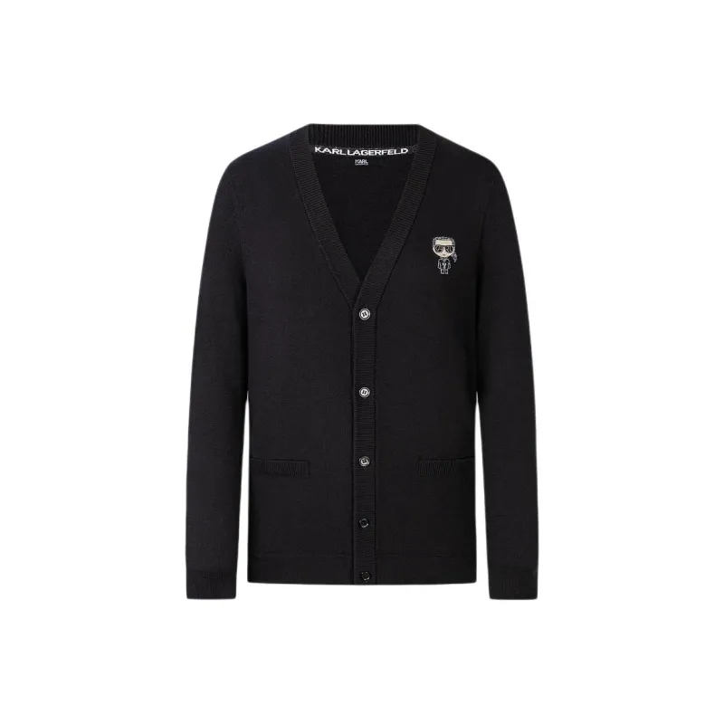 KARL LAGERFELD SS24 Knitwear Men's Black-0