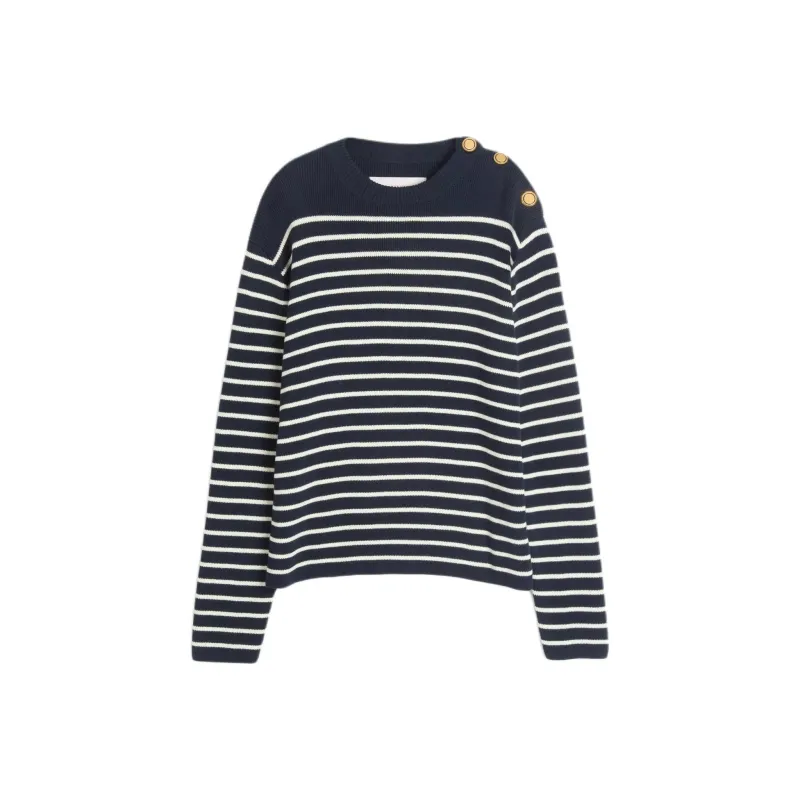 Valentino Striped Crewneck Jumper-0