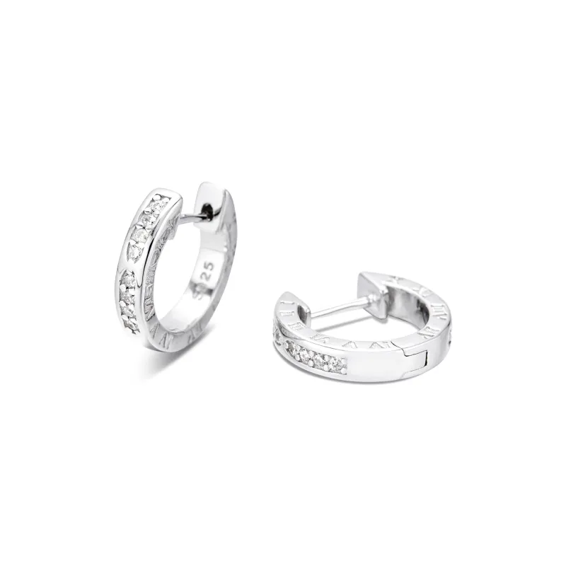 CLARKIA FLOWER 925 Sterling Silver Earrings Unisex-0