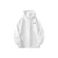White [Black Text Embroidery-Fleece-Lined]