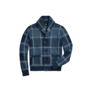 Ralph Lauren Check Jacquard Buttoned Cardigan