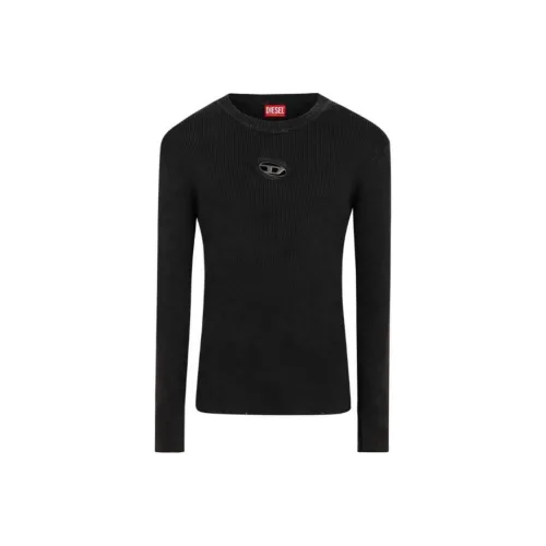 DIESEL K Darin D Cut Out Logo Distressed Jumper
