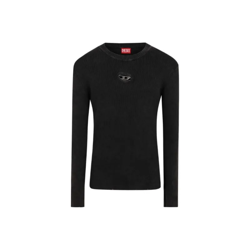 DIESEL K Darin D Cut Out Logo Distressed Jumper-0