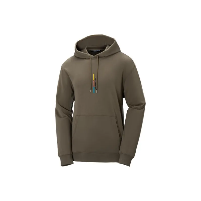 SALOMON Sweatshirt Men's Heather Mushroom Brown-0