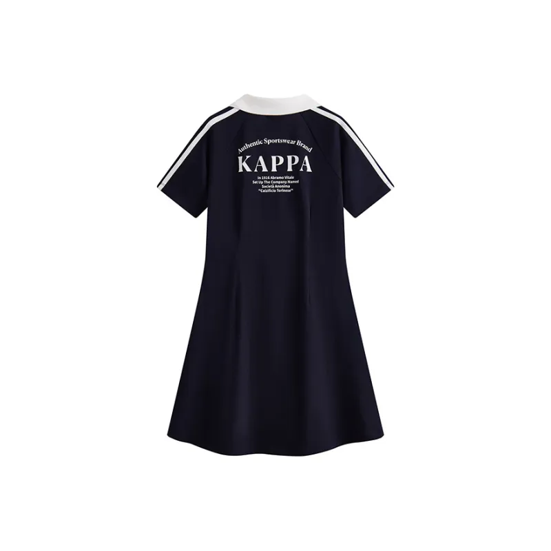 Kappa 1916 Series Short Sleeved Dress Women's Midnight Blue-1