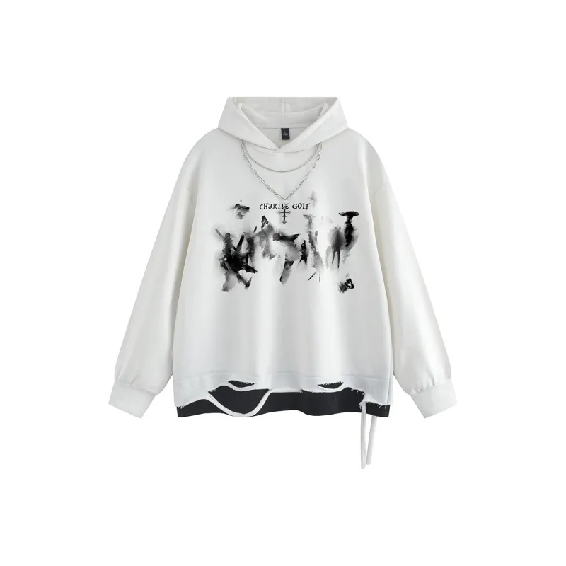 CHARLIE GOLF Sweatshirt Unisex White-0
