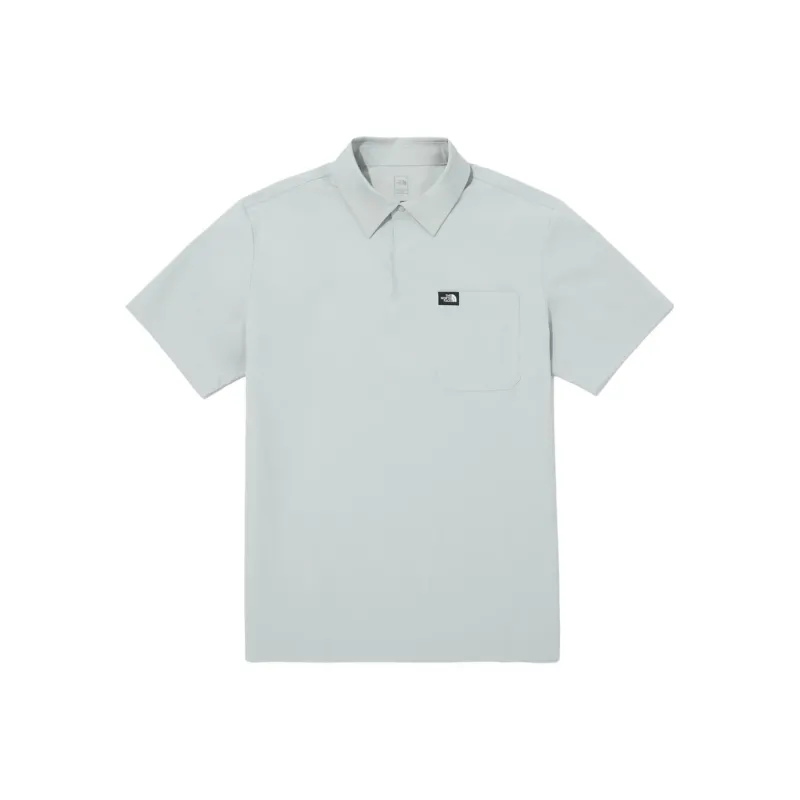 THE NORTH FACE M'S ALL ROUND EX Polo Shirt Men's Gray Blue-0