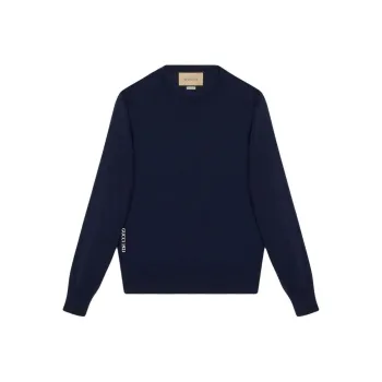 GUCCI Logo Embroidered Knit Sweater