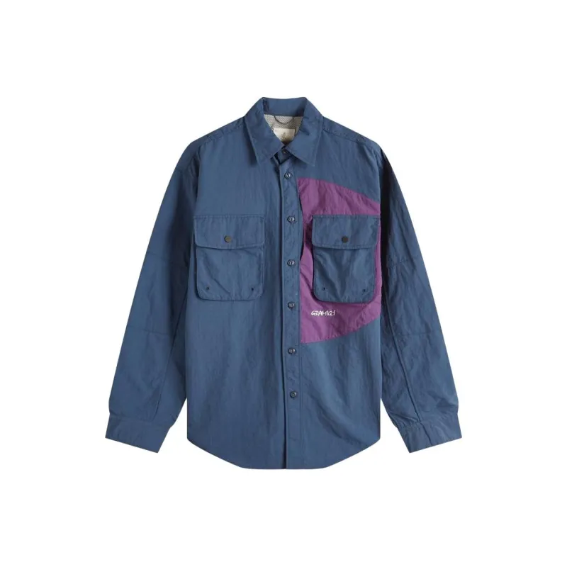 Gramicci Shirt Men's Marine Blue-0