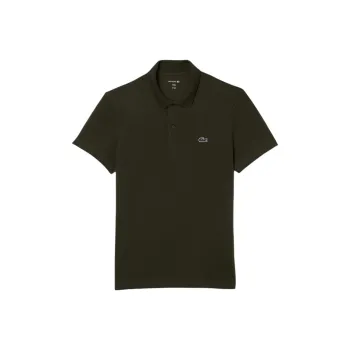 LACOSTE Polo Shirt Men's Dark Khaki Green