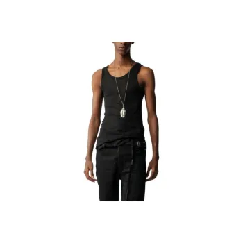 Ann Demeulemeester Dirk Tank Top Tank Tops Men's Black