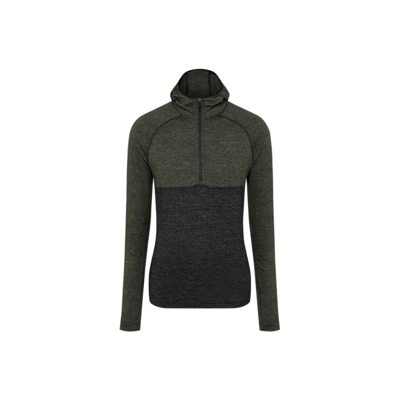 BLACK DIAMOND M'S SOLUTION 150 WOOL HALF ZIP HOODY Sweater Men's Black/cypress-0