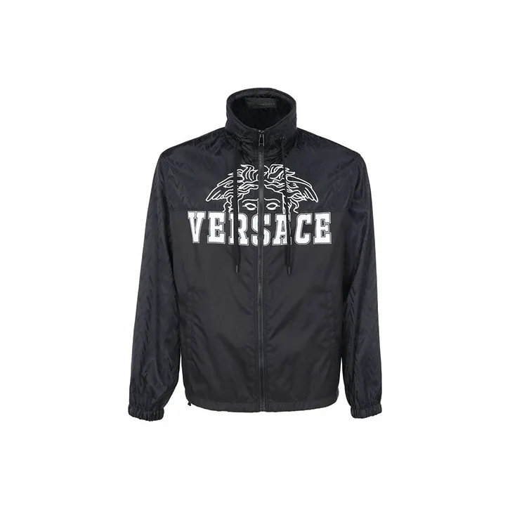 VERSACE Medusa Logo Hooded Jacket-0