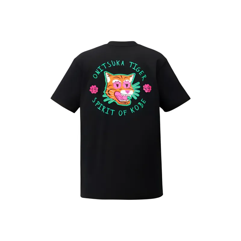 Onitsuka Tiger T Shirt Unisex Black-1