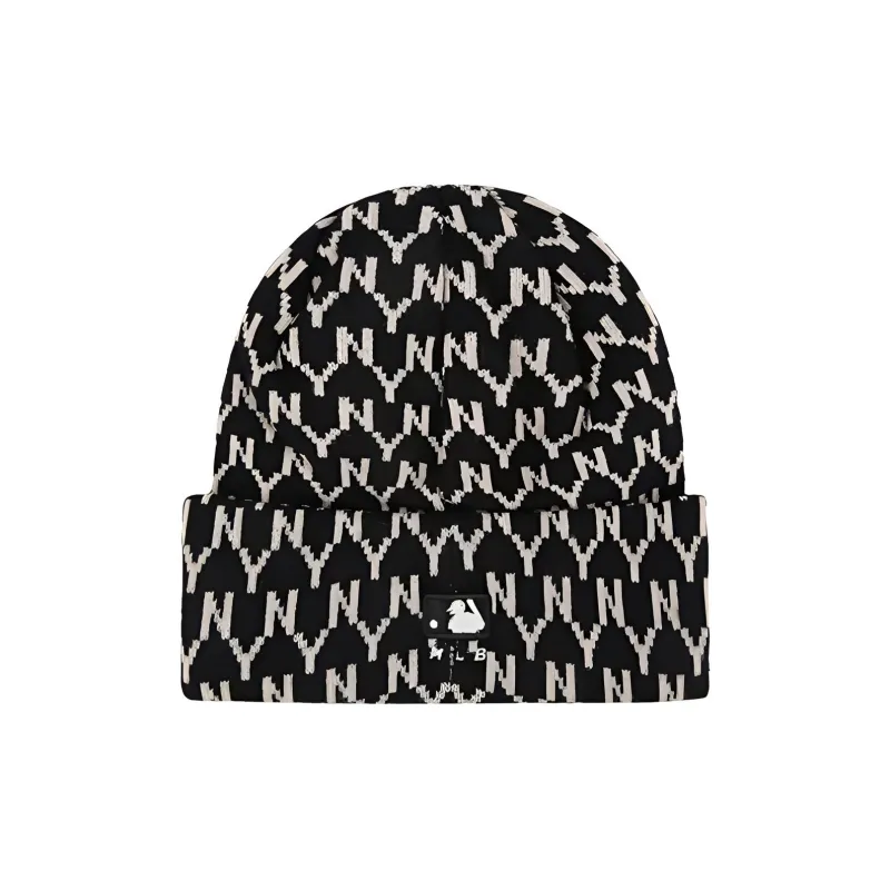 MLB Cotton Beanies Unisex Black/Khaki-1