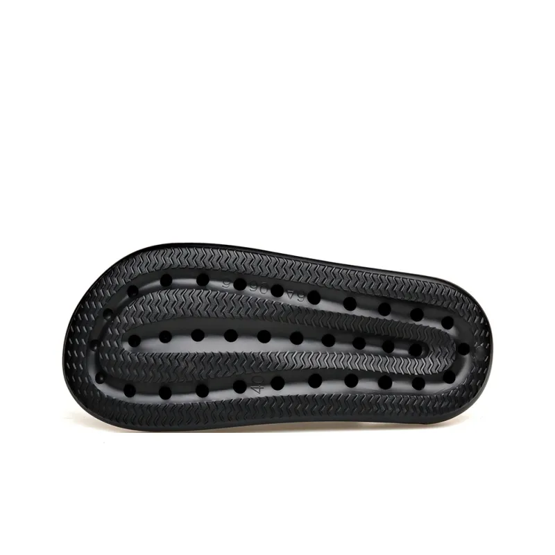 XIAOTOULANG Slip Resistant Odor Resistant Slide Slippers Men's Black-4