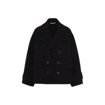 Valentino Double Breasted Tailored Peacoat