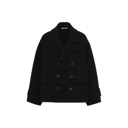 Valentino Double Breasted Tailored Peacoat