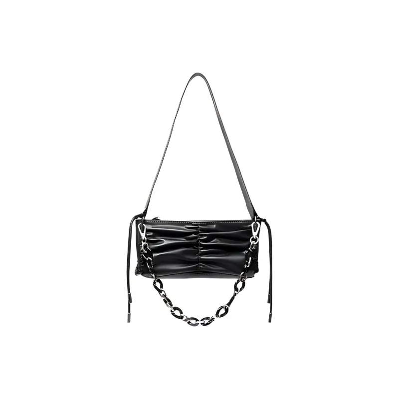 Julychagall Cow Leather Shoulder Bag Regular Women's Black-1