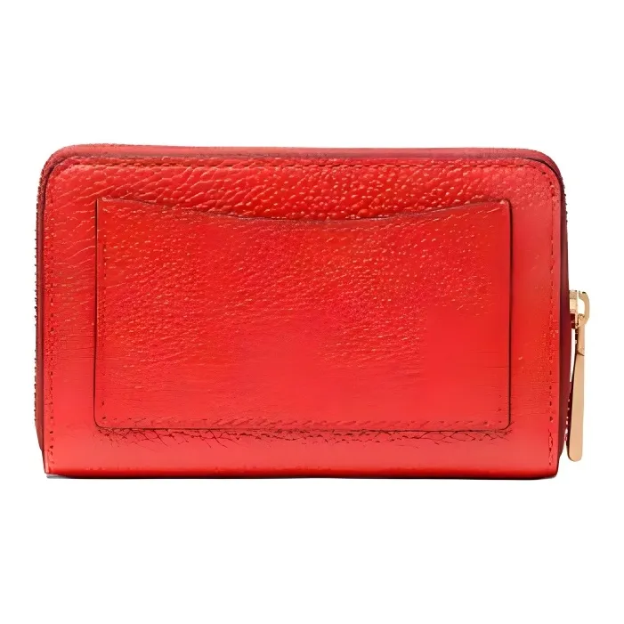 MICHAEL KORS Money Pieces Cow Leather Wallet Trumpets Women's Red-1