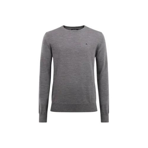 J.Lindeberg Lyle Merino Crew Neck Sweater Men's Gray