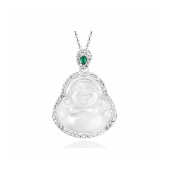 HAPPY BEAN Chalcedony Necklaces Women's