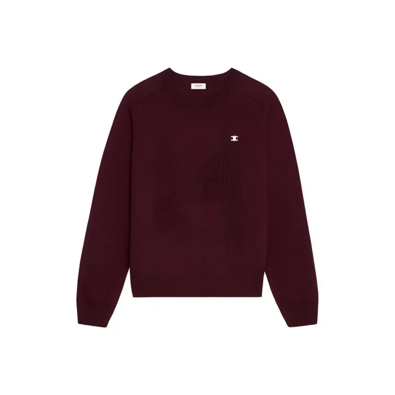 CELINE SS24 Sweater Men's Burgundy-0