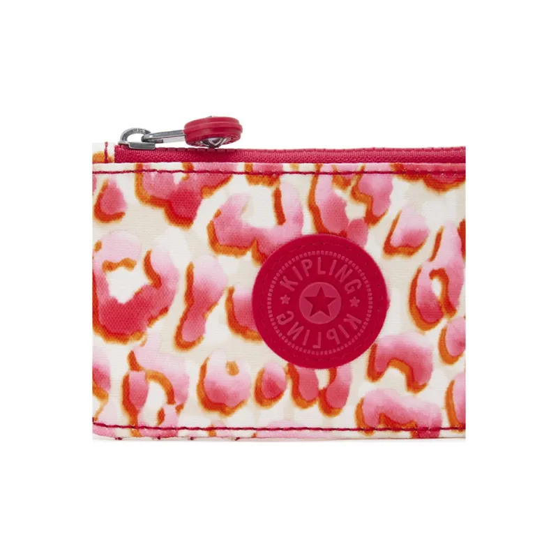 Kipling Recycled Polyester Card Holder Medium Size Women's White & Pink-4