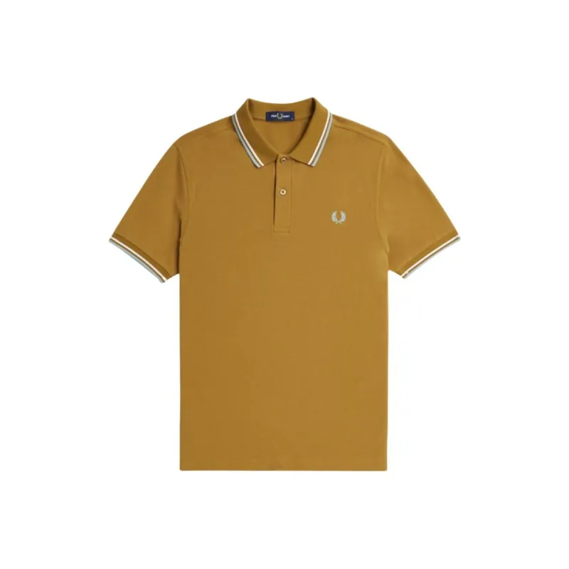 FRED PERRY Polo Shirt Men's Deep Caramel-0