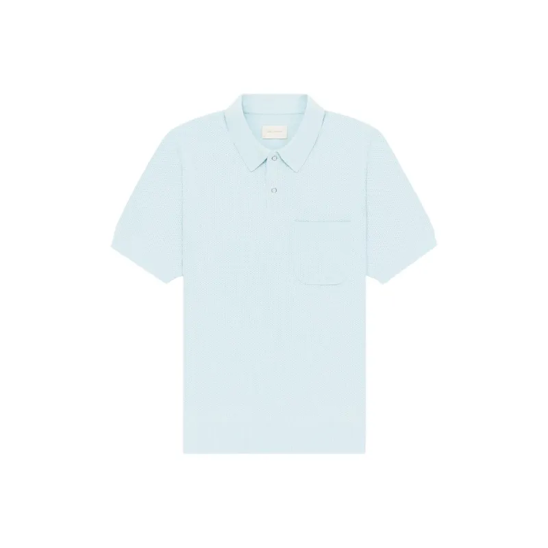 AIME LEON DORE FW24 Polo Shirt Unisex Light Blue-0