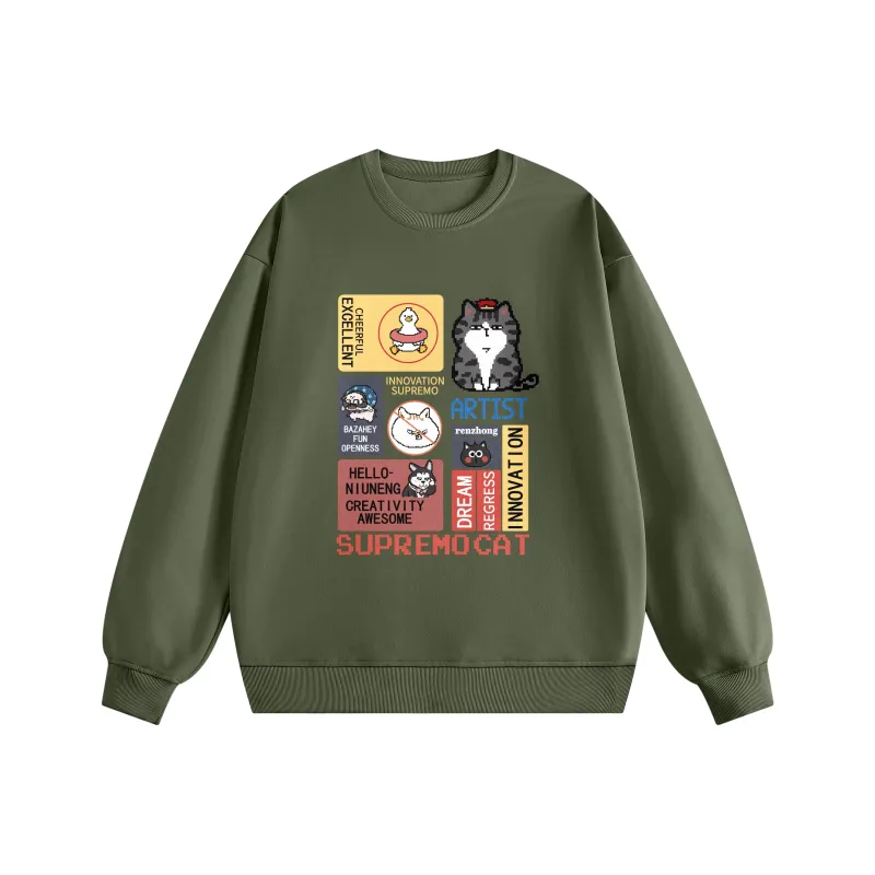 Supremo Cat Sweatshirts Unisex-6