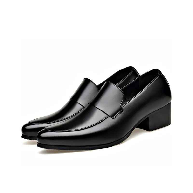 XIAOTOULANG Loafers Men's Black-4