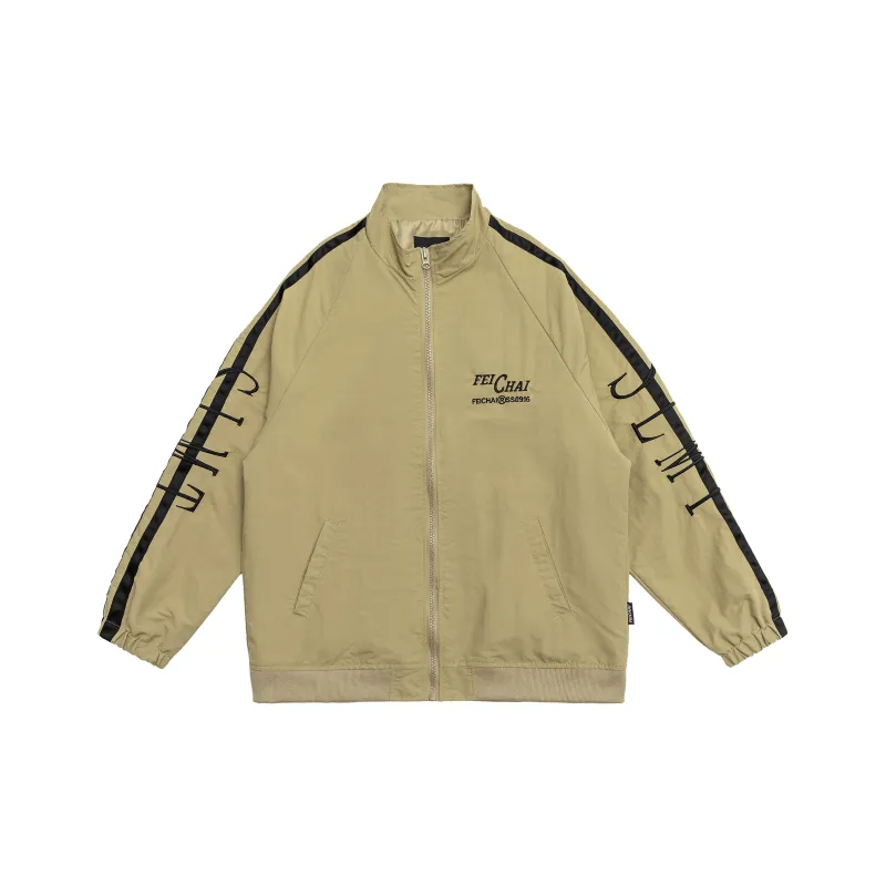 FEICHAI Loose Fit Jacket Unisex Khaki-0