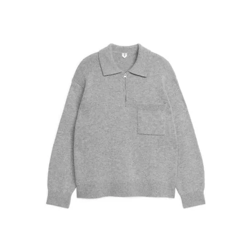 ARKET Sweaters Men Light Gray