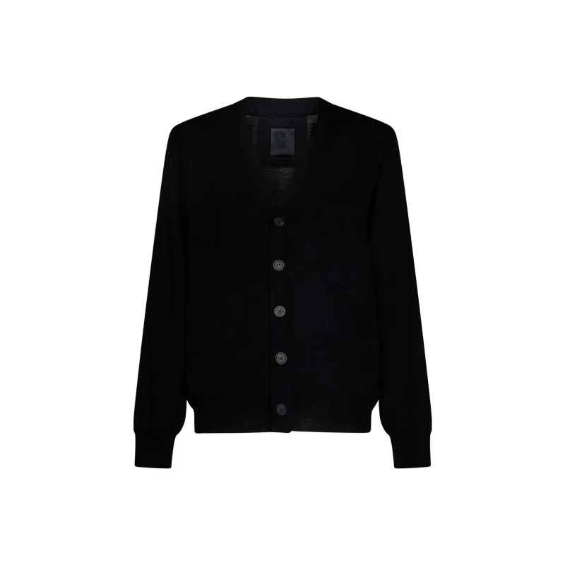 Givenchy Logo Intarsia Knit Cardigan-0