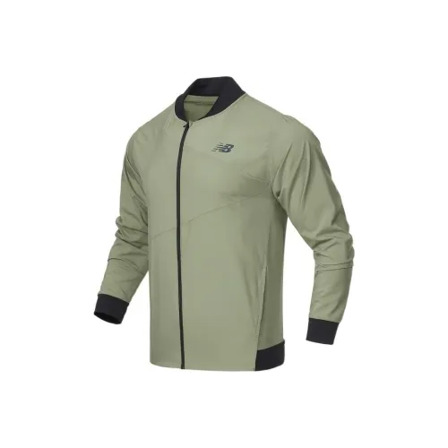 New Balance Jackets Men Green
