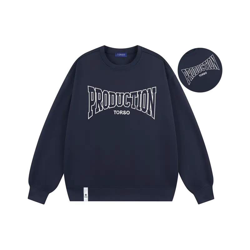 Torso Sweatshirt Unisex Light Gray-11