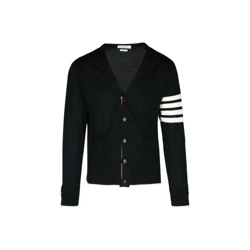 THOM BROWNE 4 Bar V Neck Cardigan