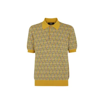 FENDI Ff Labyrinth Short Sleeved Polo Shirt