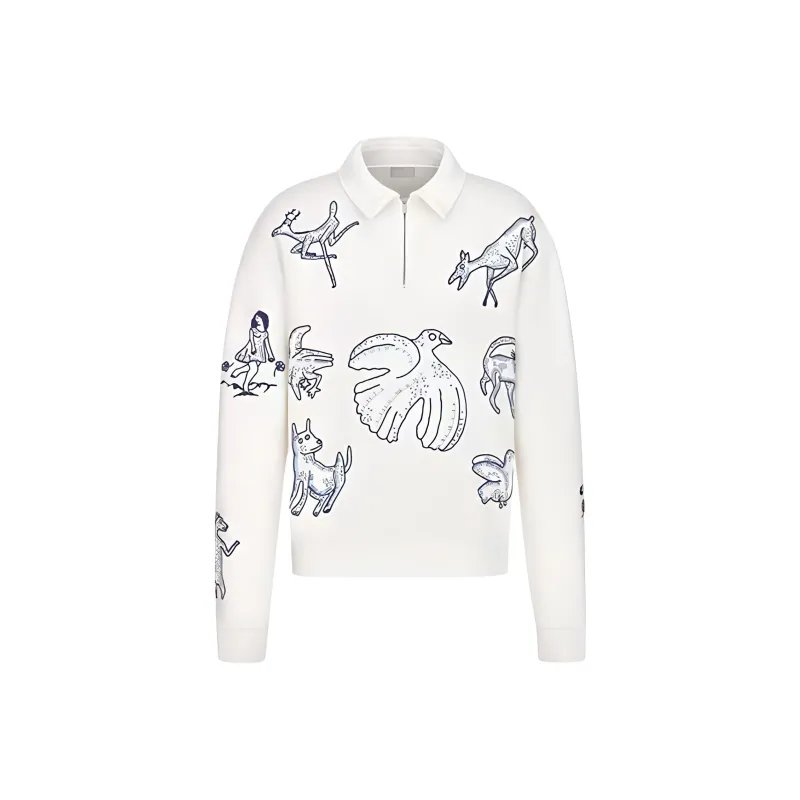 DIOR SS25 Sweatshirt Men's White-0