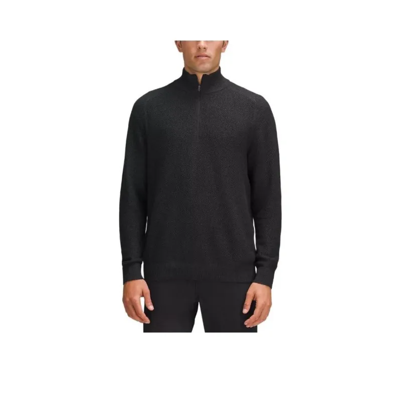 Lululemon Textured Knit Half-Zip Sweater Sweater Men's-9