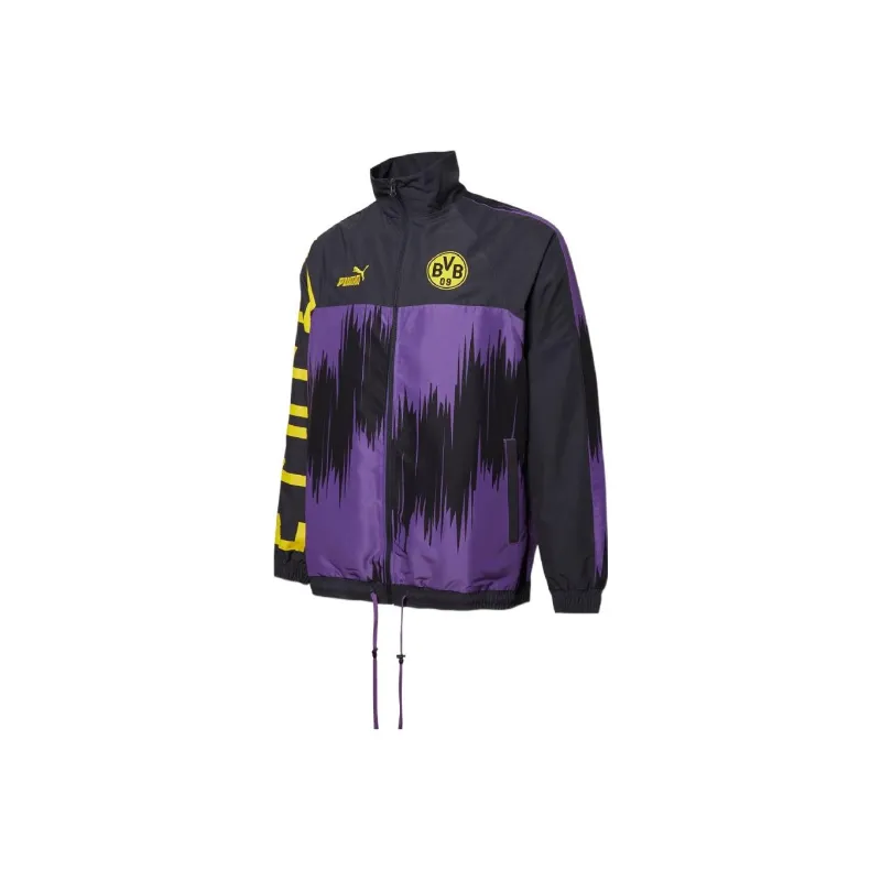 PUMA Borussia Dortmund Jacket Men's Black Purple-0