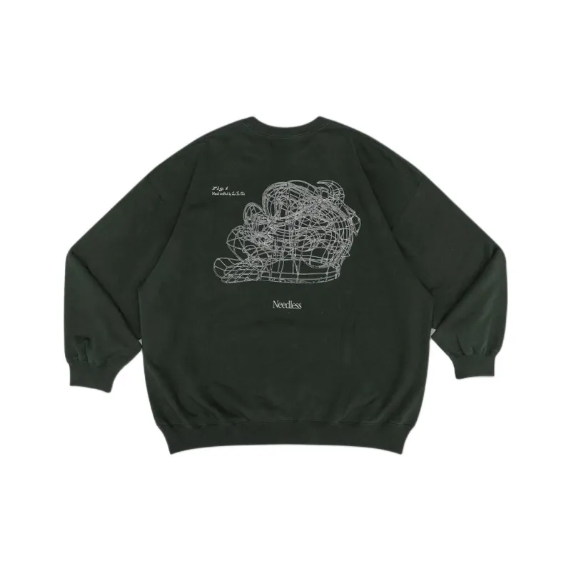 Needles GROCERY Collaboration Sweaters Unisex Dark Green-0